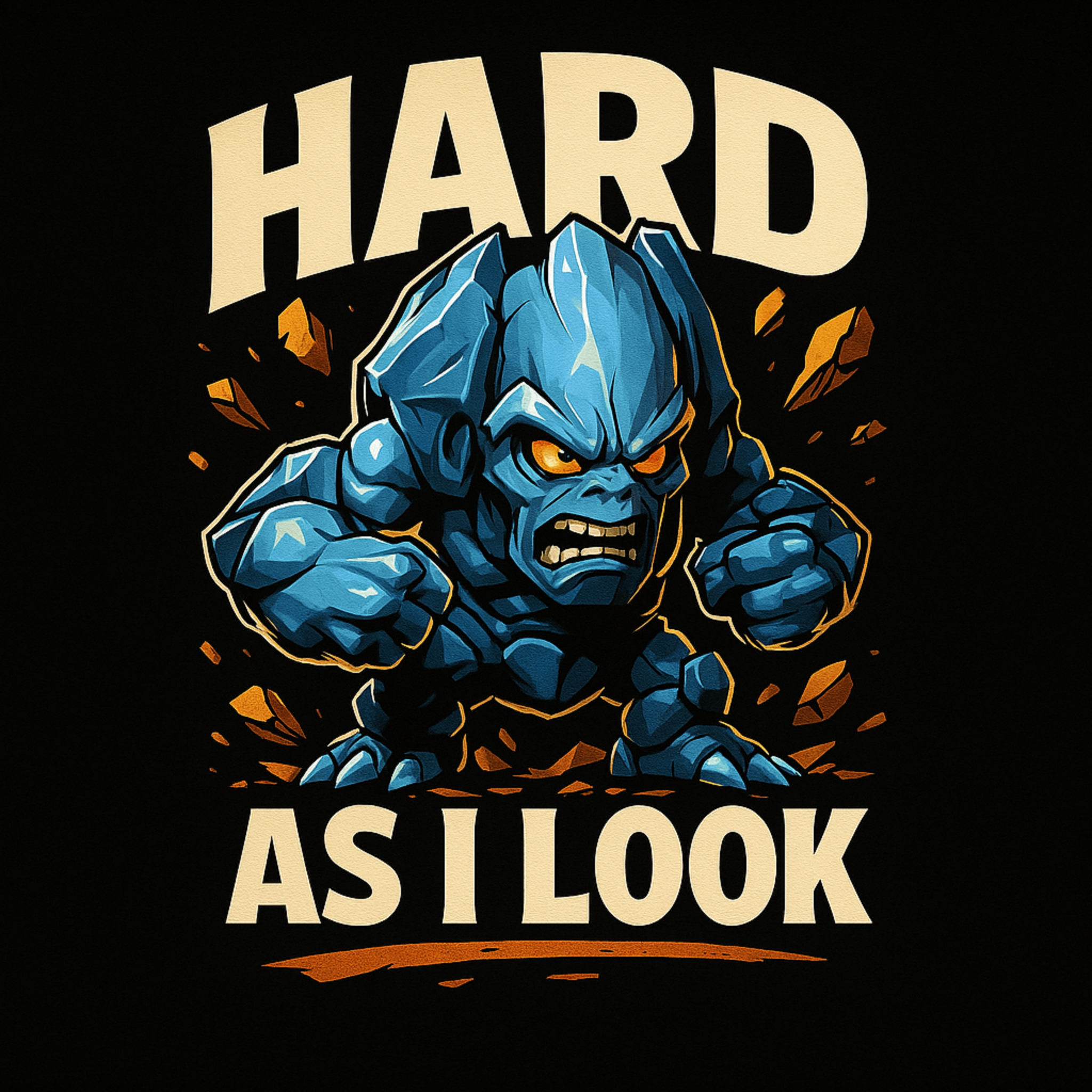 Hard as I Look shirt design