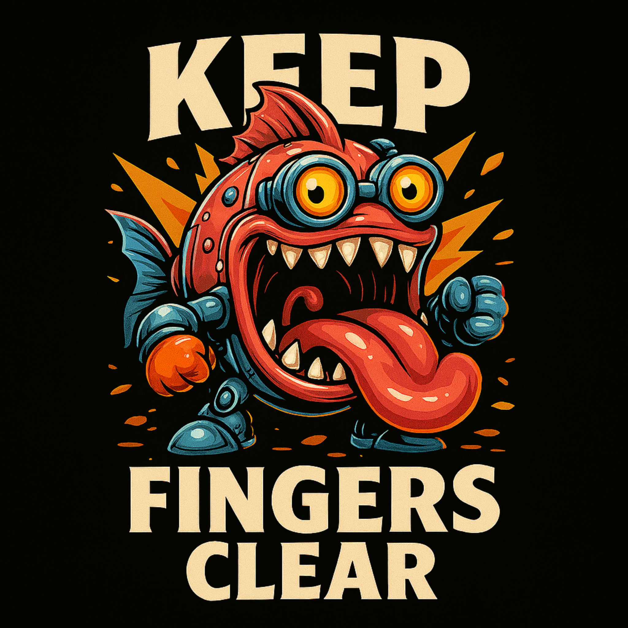 Keep Fingers Clear shirt design